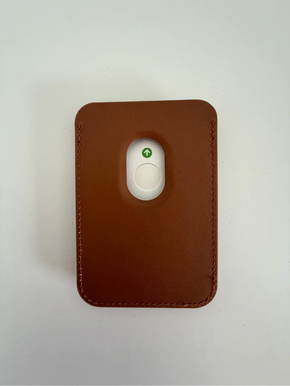 Leather MagSafe Card Wallet - Brown